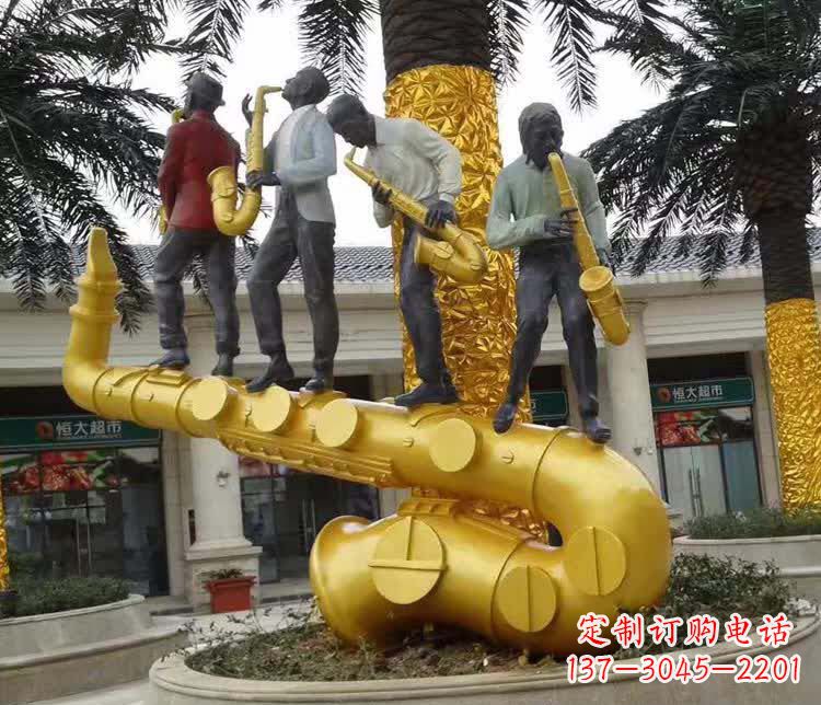 保定不锈钢萨克斯雕塑精美绝伦