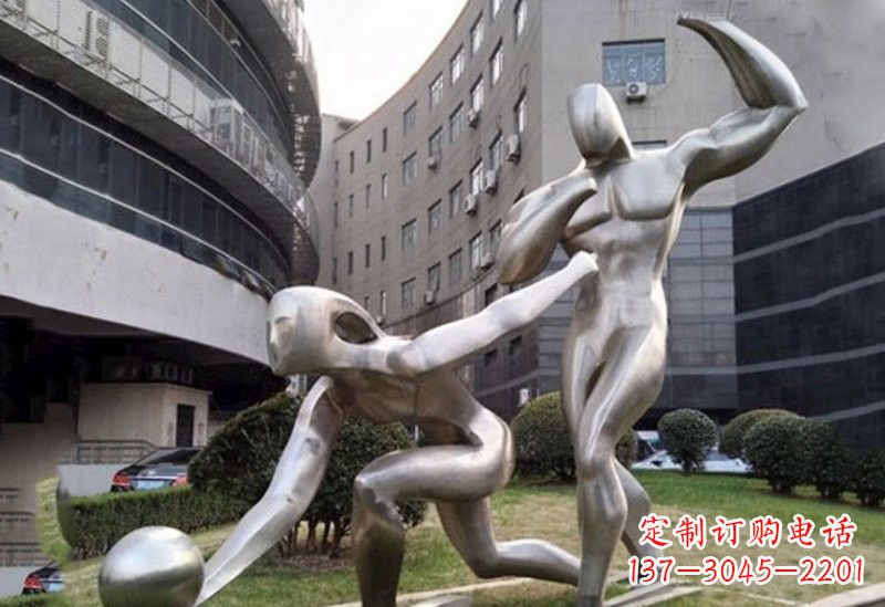 保定不锈钢保龄球雕塑——精美绝伦
