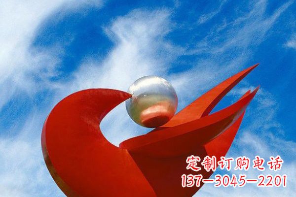 保定不锈钢大型抽象和平鸽雕塑