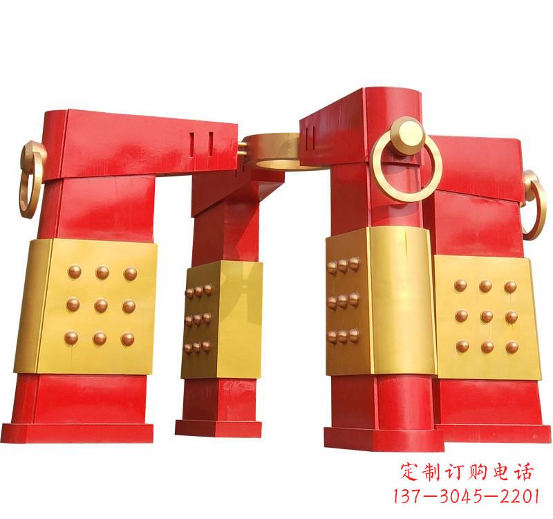 保定不锈钢大型拱门雕塑——传承文化精髓
