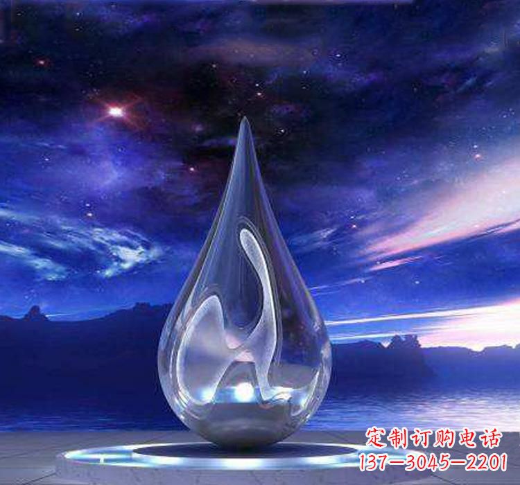 保定不锈钢大型水滴雕塑极致的审美艺术