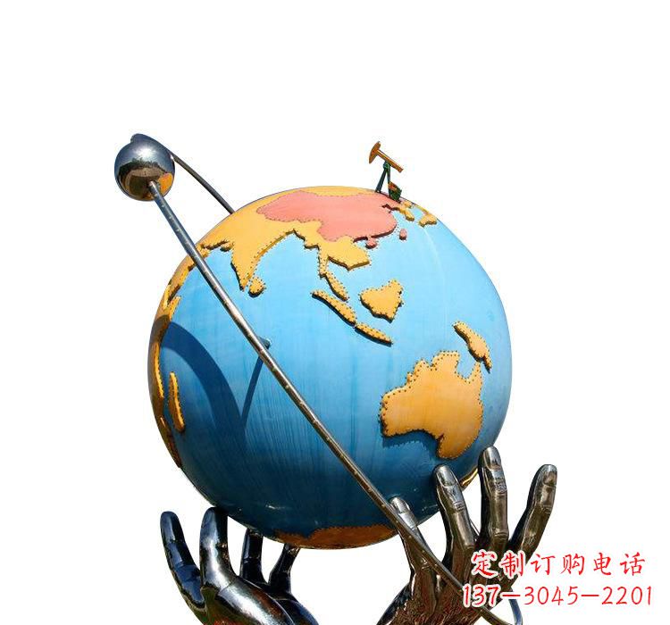 保定不锈钢地球雕塑2