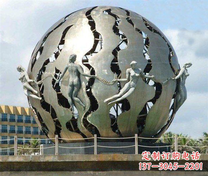 保定不锈钢地球广场雕塑