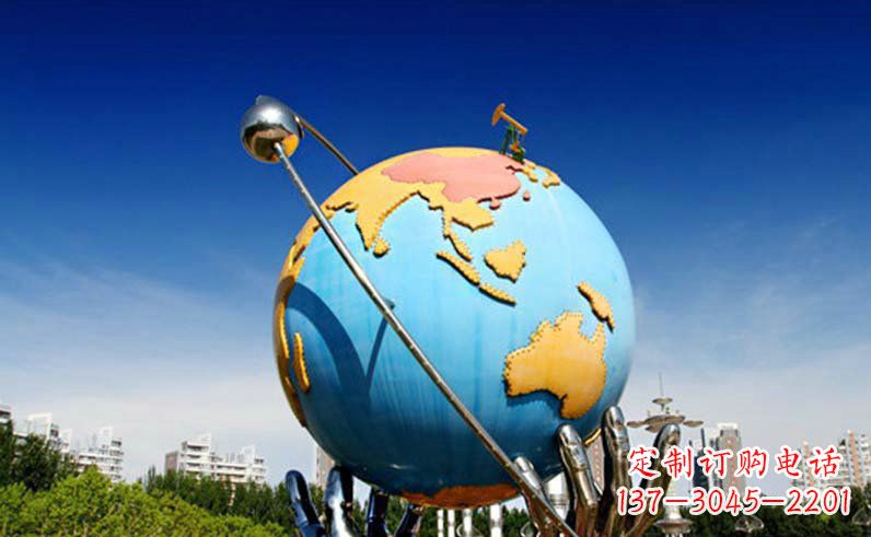 保定不锈钢地球仪雕塑精致的艺术之作