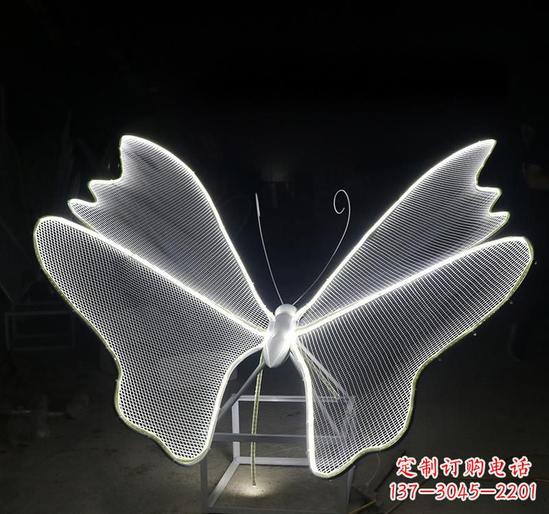 保定不锈钢灯饰蝴蝶雕塑
