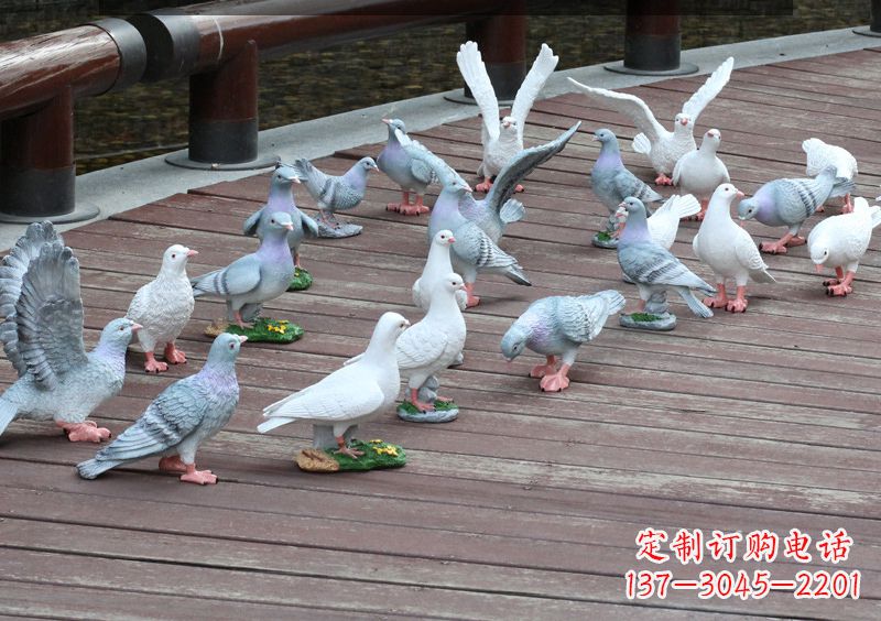 保定不锈钢雕塑鸽子