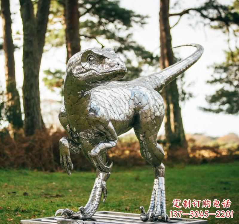 保定不锈钢恐龙雕塑一种古老灵动的艺术
