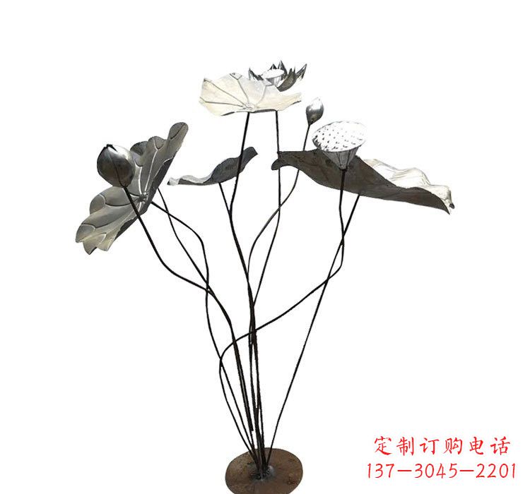 保定不锈钢锻造莲花雕塑