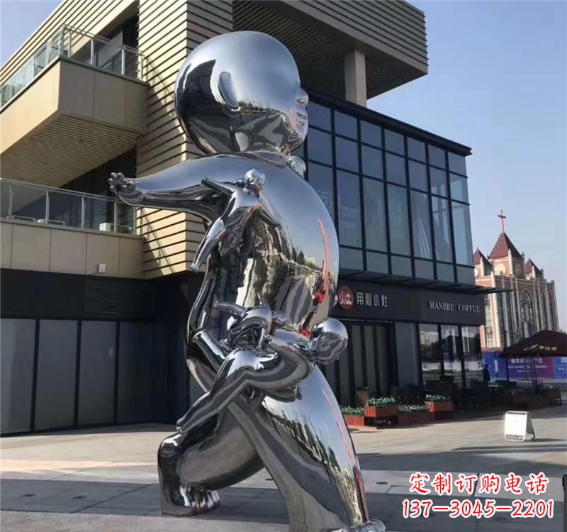 保定不锈钢儿童雕塑