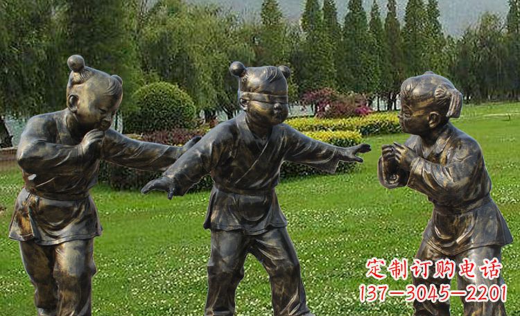 保定不锈钢儿童戏耍人物雕塑