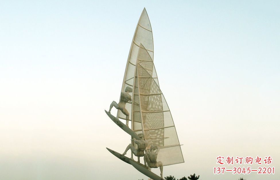 保定不锈钢帆船比赛广场景观雕塑