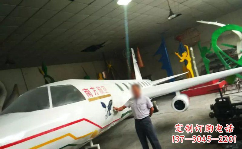 保定不锈钢飞机雕塑精美的艺术作品
