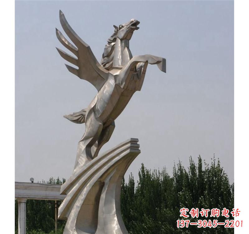 保定不锈钢飞马雕塑精美雕塑艺术