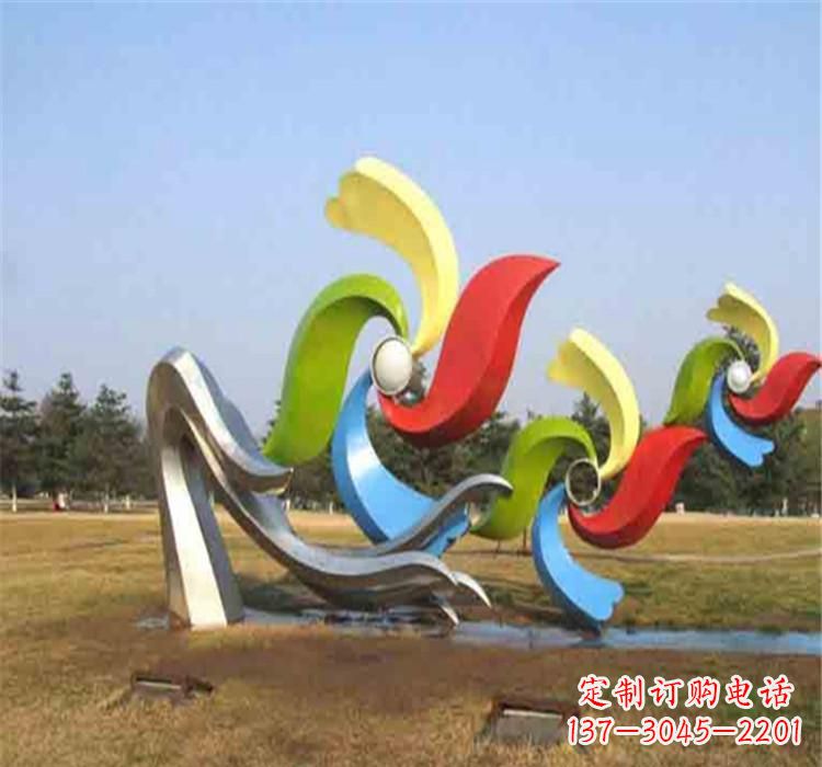 保定不锈钢风车雕塑绚丽多彩的艺术精品