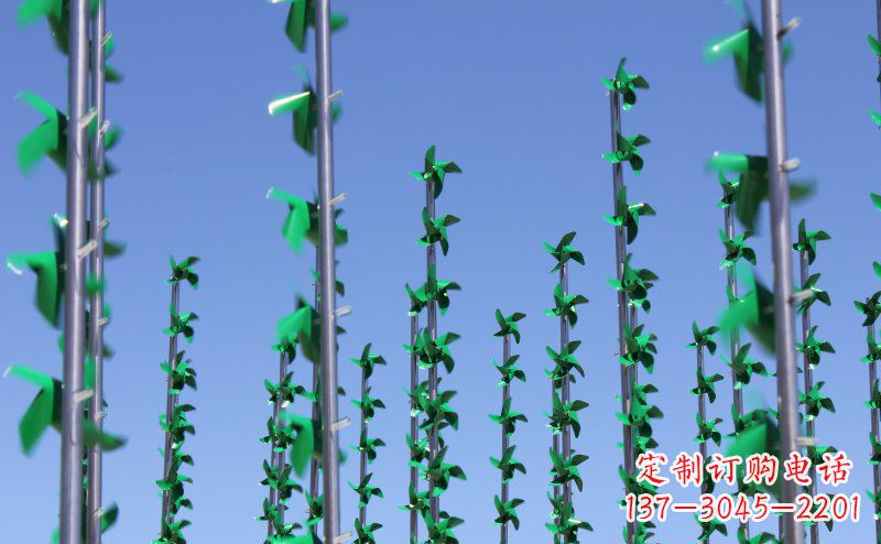 保定不锈钢风车雕塑灵动而又精致
