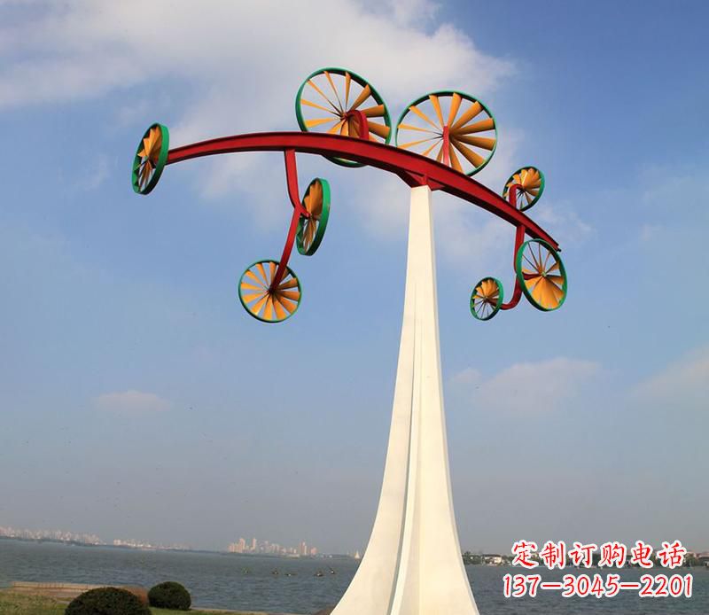 保定不锈钢风车雕塑艺术美学的完美结合