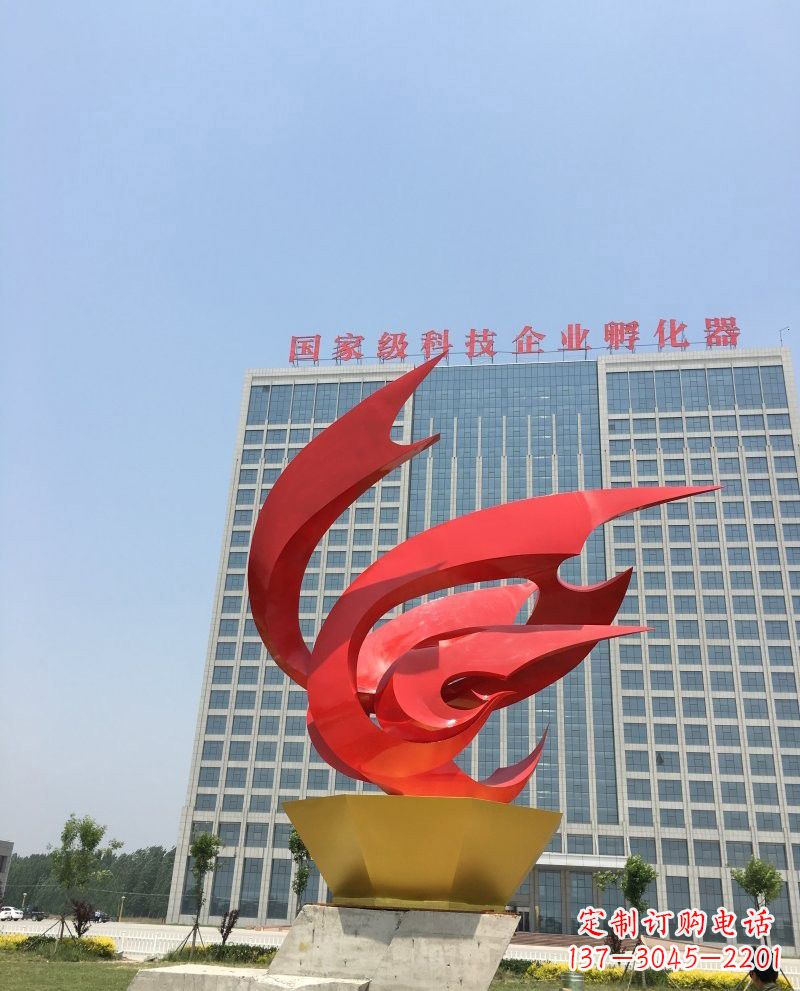保定不锈钢凤凰雕塑一种具有传统文化内涵的艺术品