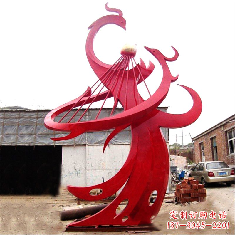 保定不锈钢凤凰雕塑绚丽多彩的艺术瑰宝