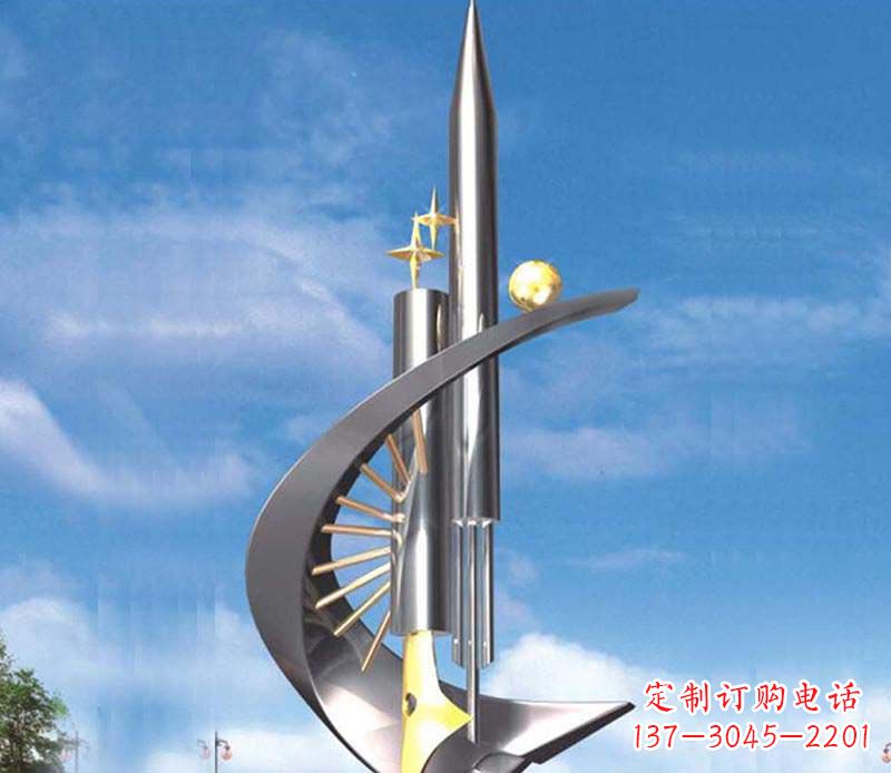 保定不锈钢钢笔雕塑1