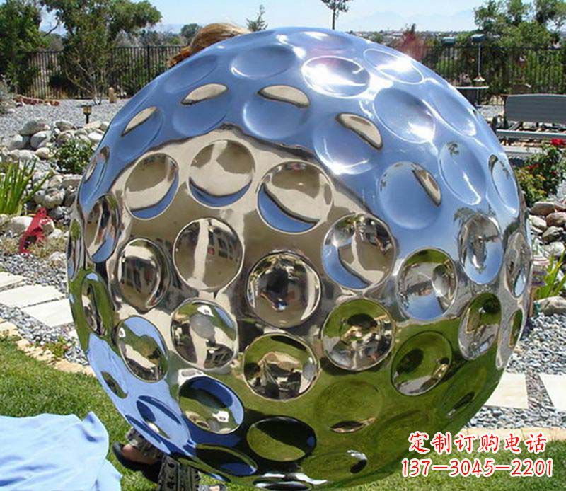 保定精致的不锈钢高尔夫雕塑
