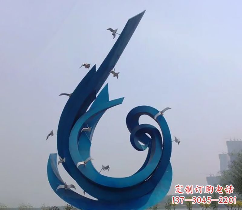 保定不锈钢鸽子雕塑雕刻着永恒与美丽