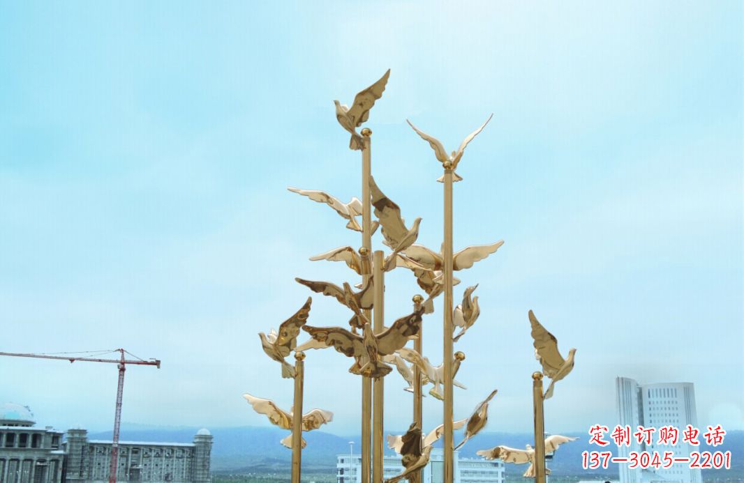 保定鸽子雕塑,传承着美好的历史