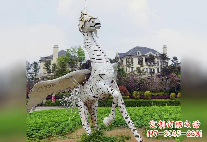 保定不锈钢独角兽雕塑