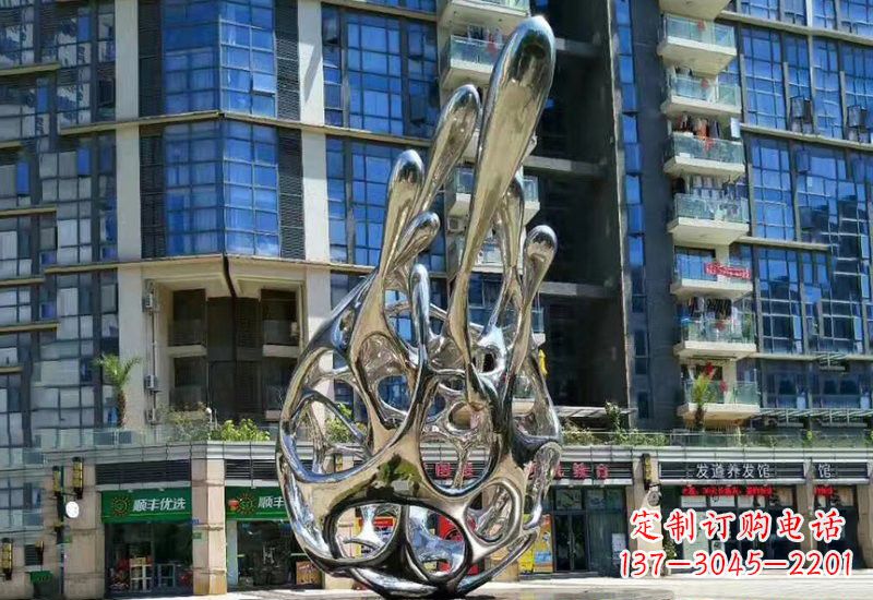 保定不锈钢龙雕塑——象征着力量与灵气