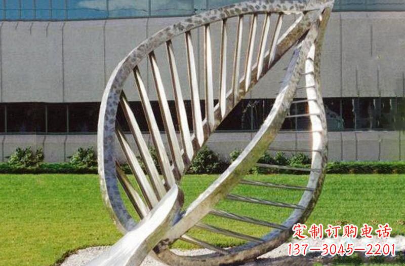 保定不锈钢公园抽象镂空树叶雕塑——精致美丽