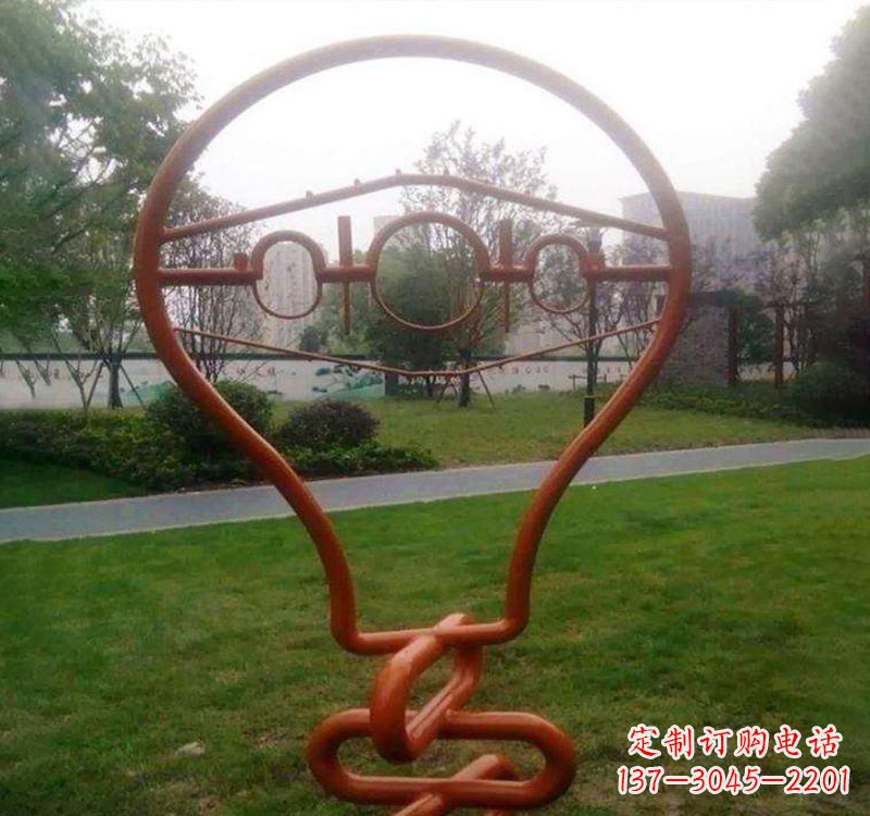 保定不锈钢公园灯泡雕塑