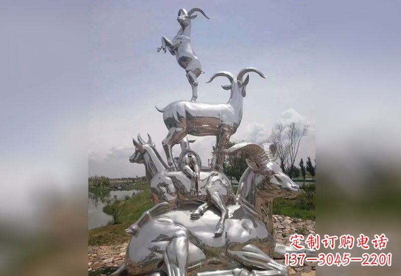 保定不锈钢羊雕塑精美绝伦
