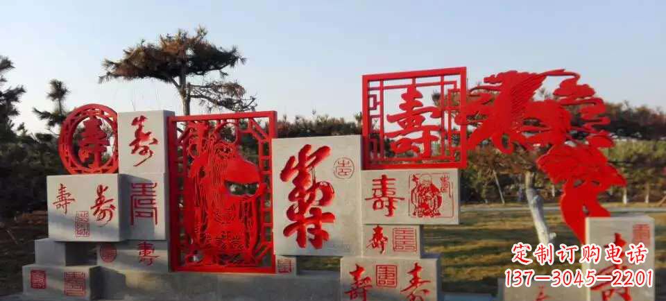 保定福禄寿雕塑不锈钢公园的精美礼物