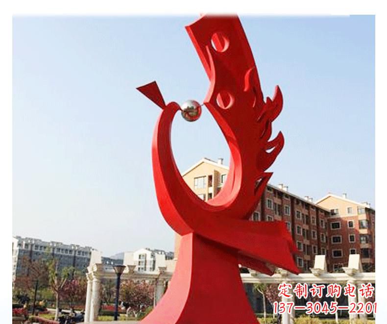 保定不锈钢公园凤凰雕塑