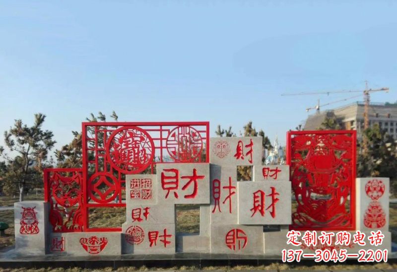 保定不锈钢福禄寿雕塑象征着美好生活