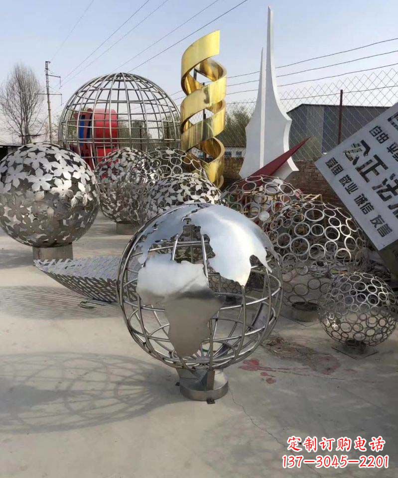 保定不锈钢地球雕塑融合艺术与自然的完美结合
