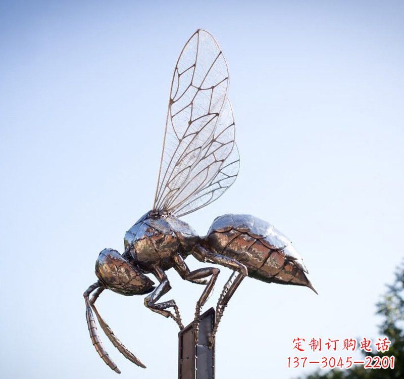 保定不锈钢公园蜜蜂雕塑精彩纷呈的自然之美