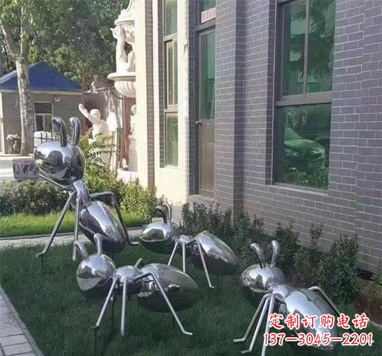 保定不锈钢蚂蚁雕塑—精致细腻的艺术品