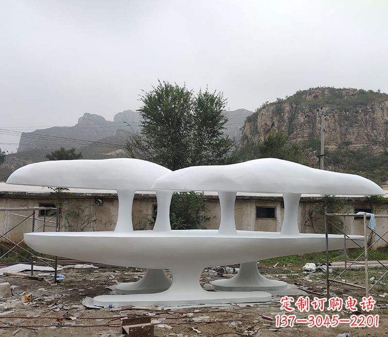 保定不锈钢蘑菇雕塑美丽的景观装置