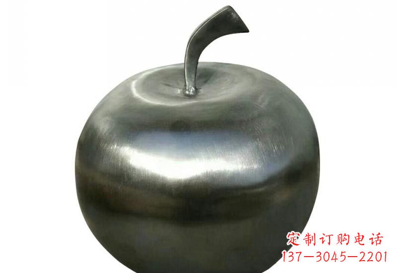 保定不锈钢苹果雕塑精美的艺术之作