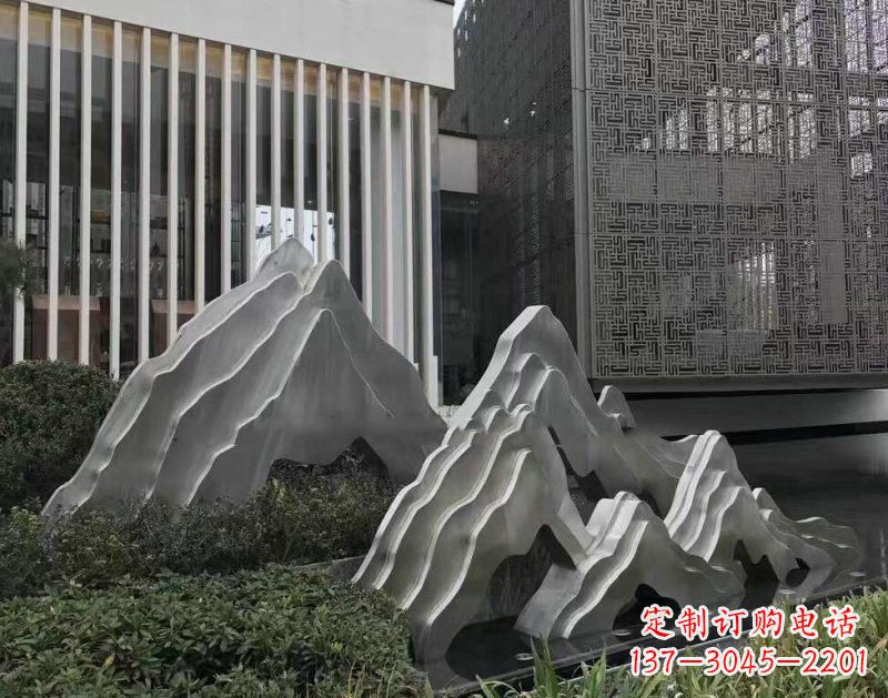 保定不锈钢公园小区精美的假山雕塑