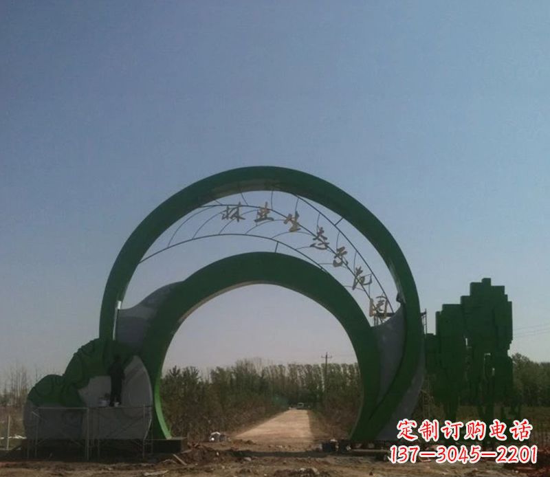 保定不锈钢拱门雕塑给家园增添艺术气息