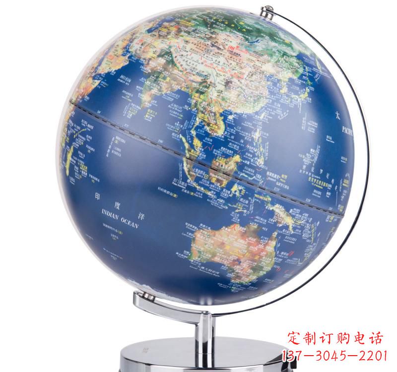 保定不锈钢地球仪雕塑精美的艺术品