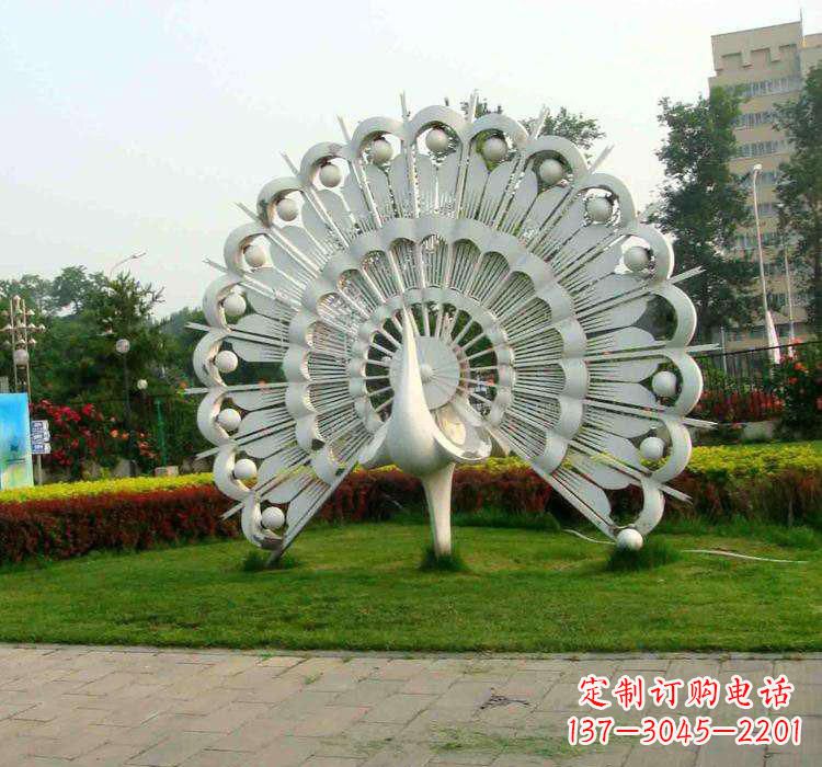 保定不锈钢孔雀雕塑艺术与美的完美结合
