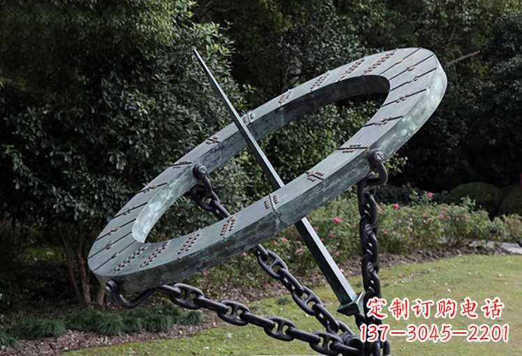 保定不锈钢日晷雕塑精致的艺术符号