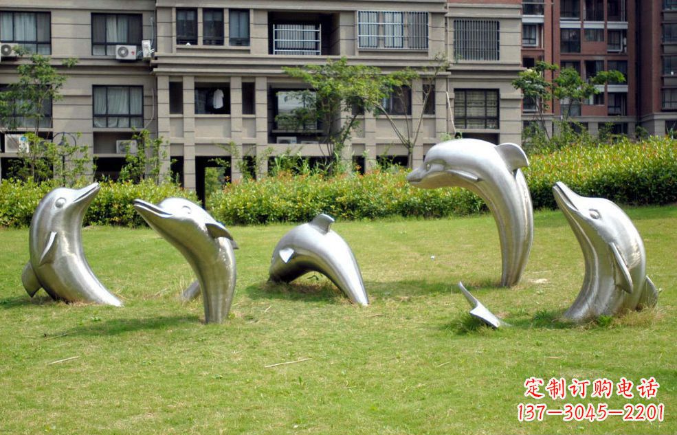 保定不锈钢海豚传承海洋文化的象征