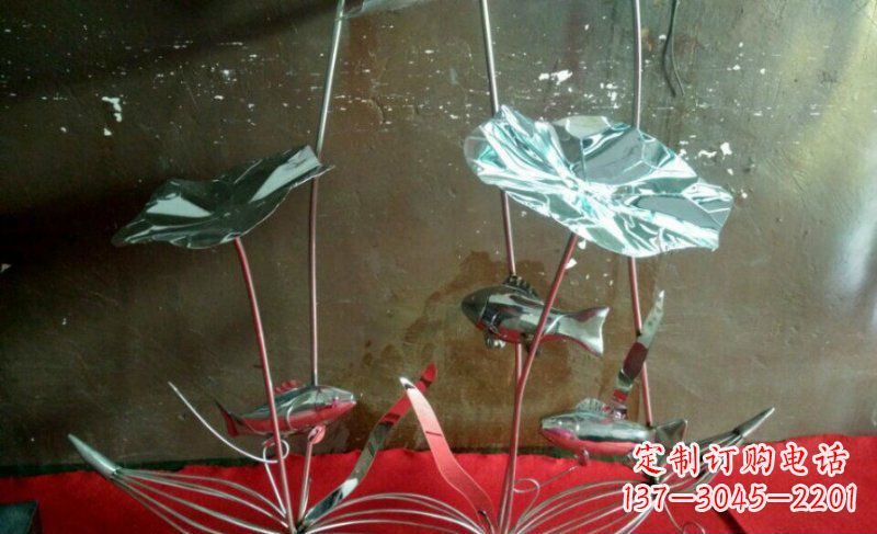 保定不锈钢荷花雕塑
