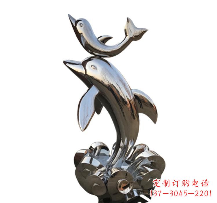 保定海豚雕塑艺术与自然的完美结合