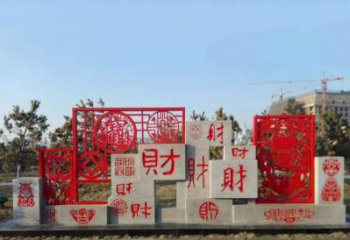 保定不锈钢福禄寿雕塑象征着美好生活