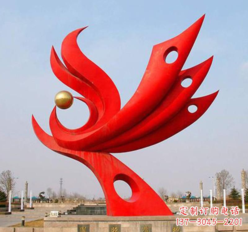 保定不锈钢凤凰雕塑的精美
