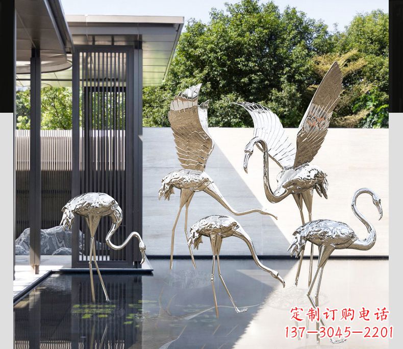 保定不锈钢火烈鸟雕塑雕刻艺术的精粹